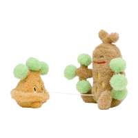 Authentic Pokemon center Plush Sudowoodo & Bonsly, don't cry Sweet Support 18cm wide